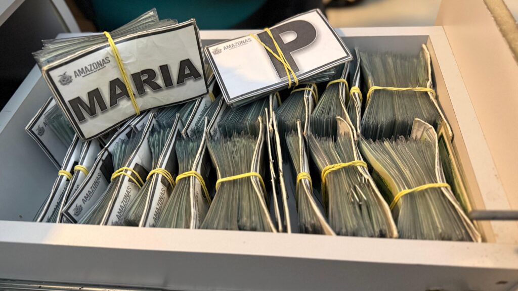 Imagem de uma gaveta com mais de 700 unidades da CIN guardadas